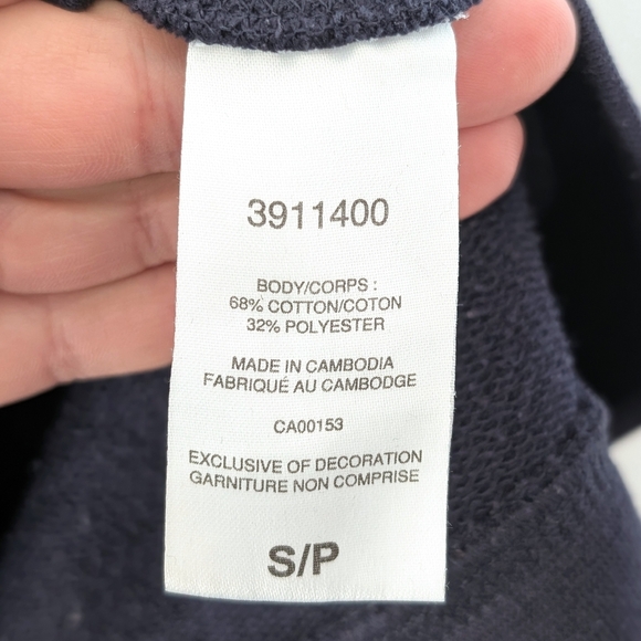 Champion Unisex Embroidered Navy Sweatshirt ~ Size Small (Men) - Picture 8 of 9